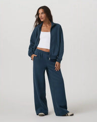 Restore Ultra Wideleg Sweatpant | Ocean Blue