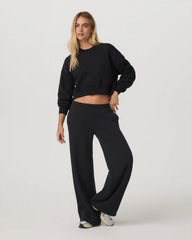 Restore Ultra Wideleg Sweatpant | Washed Black