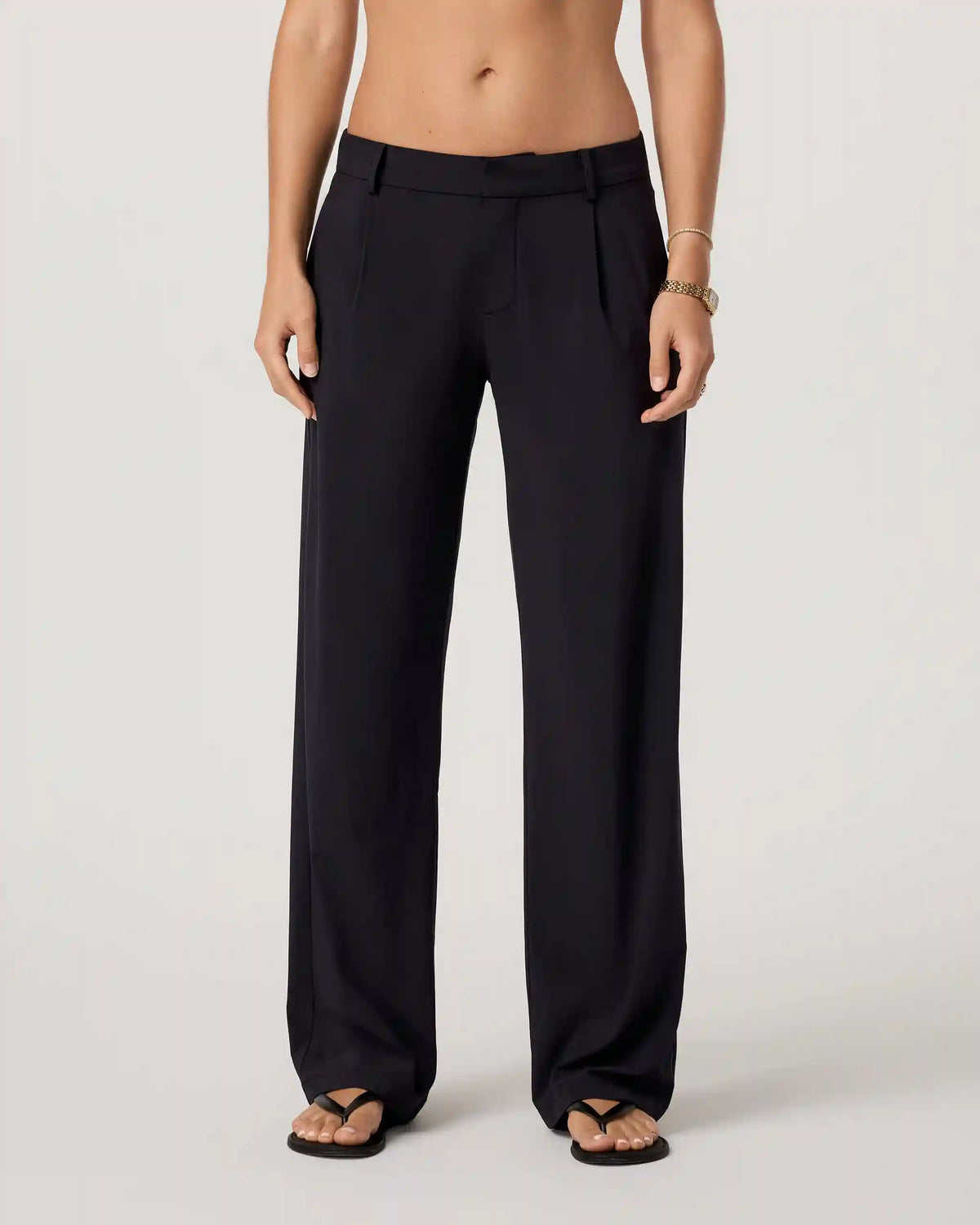 Villa Low Slung Trouser | Black