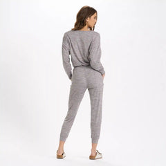 Long-Sleeve Lux Jumpsuit | Clay Heather