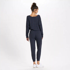 Long-Sleeve Lux Jumpsuit | Midnight Heather