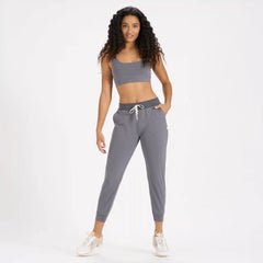 Lux Rib Performance Jogger | Heather Grey