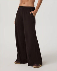 Waffle Wideleg Pant | Dark Java