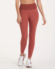 Lux Rib Studio Legging | Cinnamon Heather