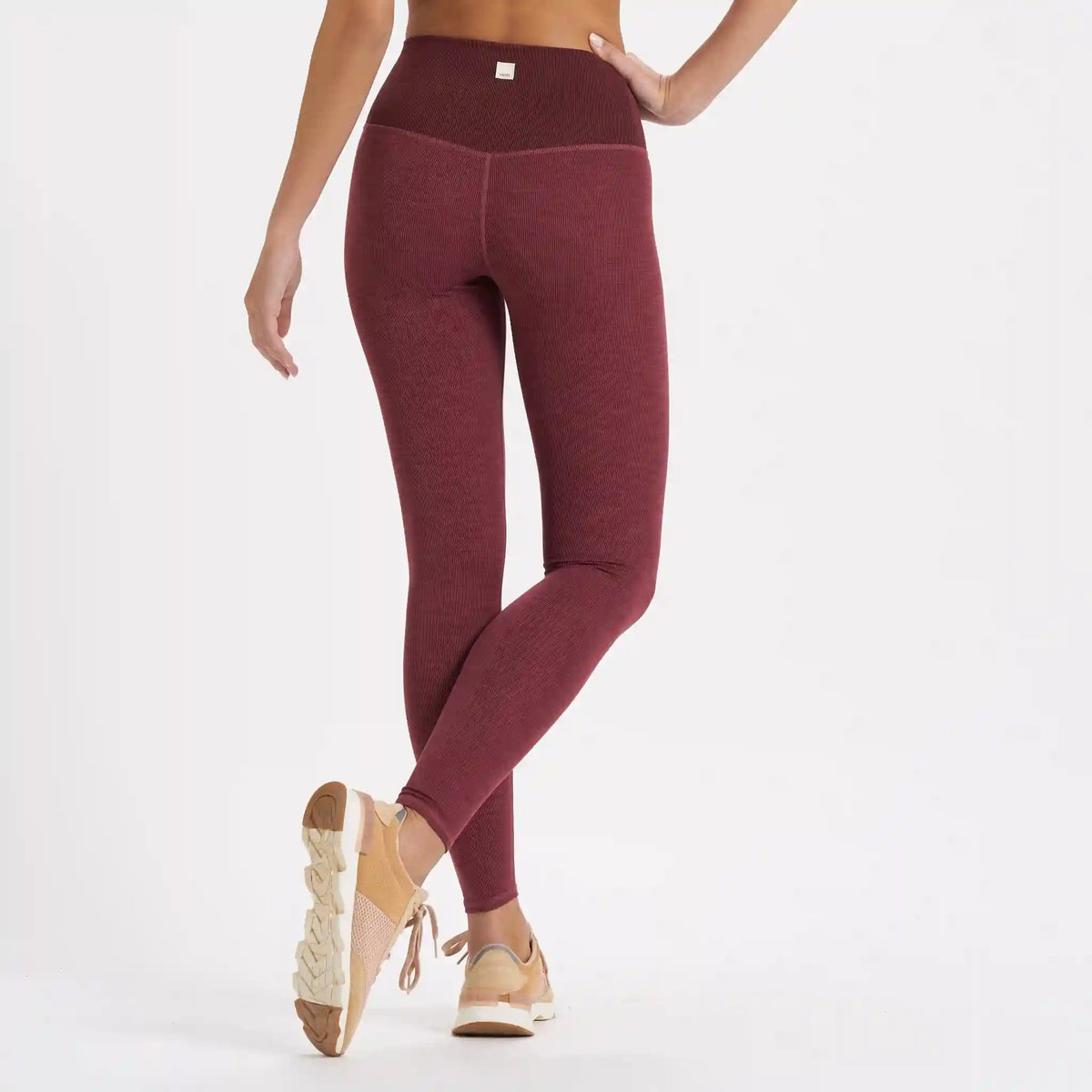 Lux Rib Studio Legging | Desert Rose Heather