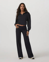 Granite Foldover Straight Leg | Black Heather