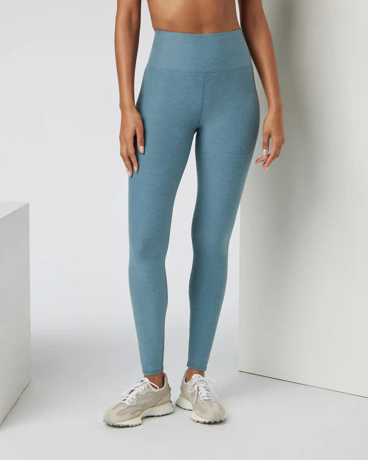 Clean Elevation Legging - Long | Smoke Blue Heather