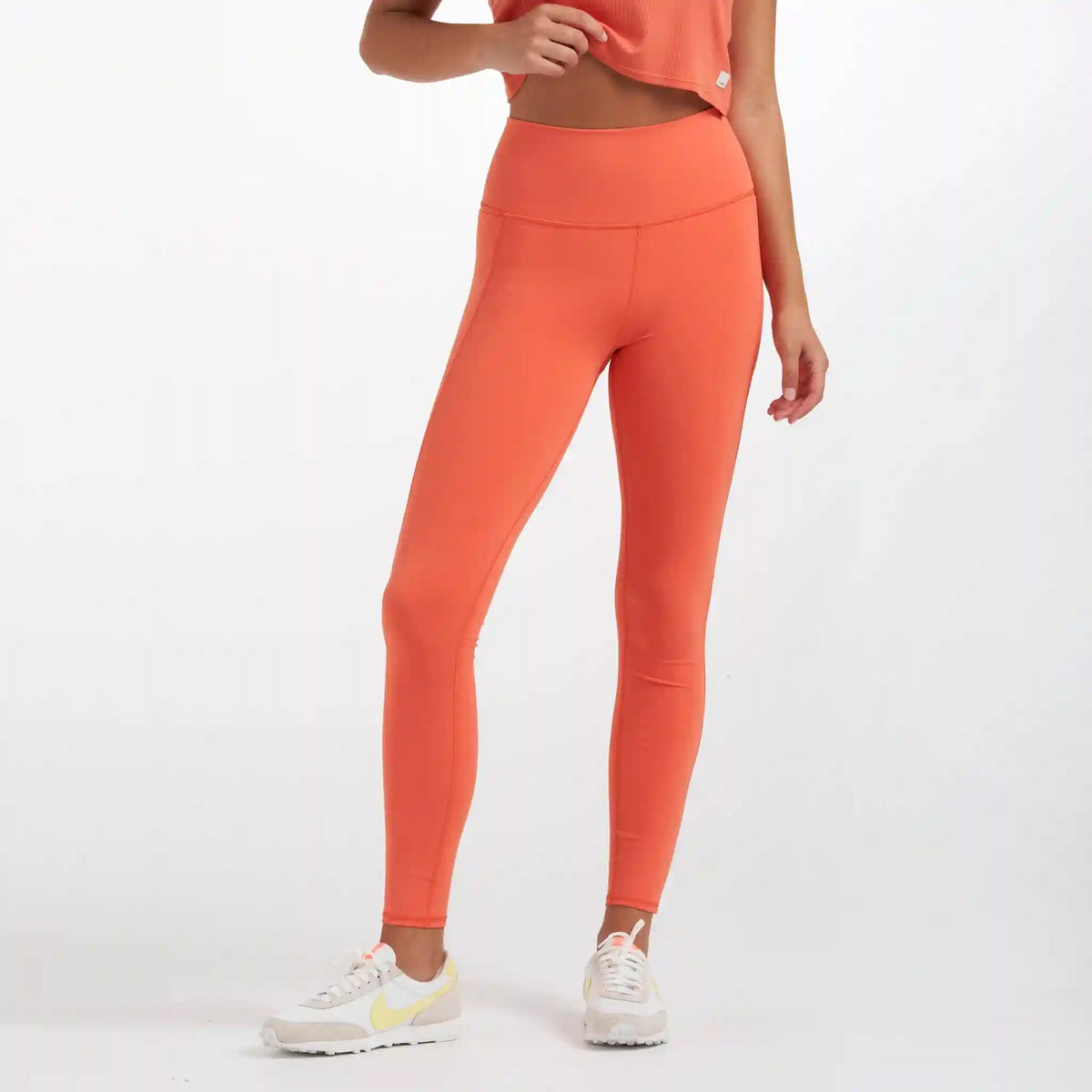 Studio Pocket Legging-Long | Grapefruit