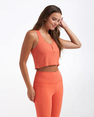 Cove Crop Tank | Grapefruit
