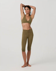 Vuori AllTheFeels™ Shirred Crop | Saguaro