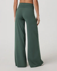 Halo Easy Wideleg Pant - Long | Agate Green