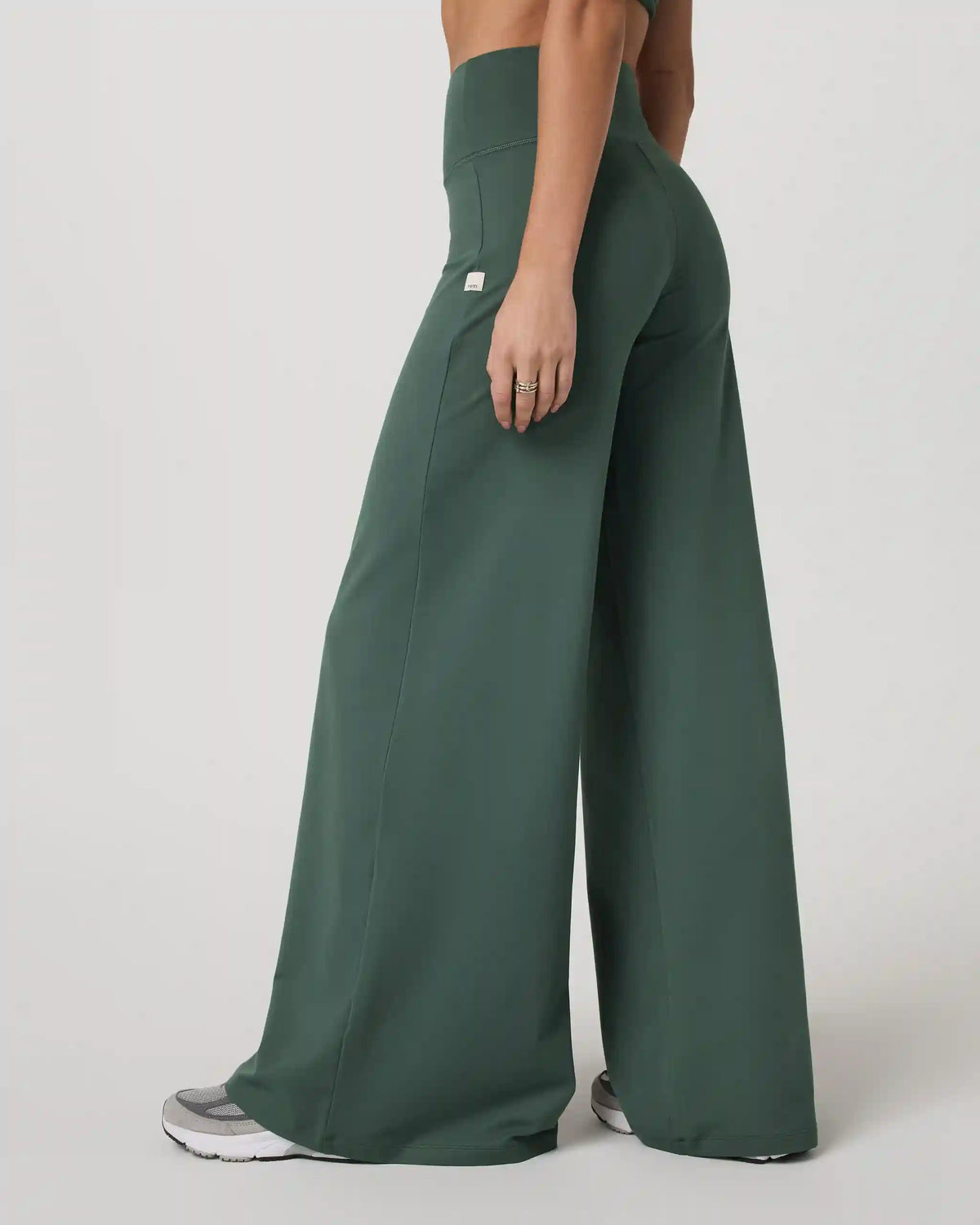 Halo Easy Wideleg Pant - Long | Agate Green
