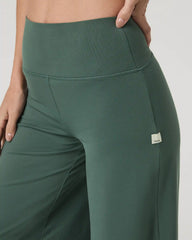 Halo Easy Wideleg Pant - Short | Agate Green