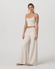 Halo Easy Wideleg Pant | Ecru Heather