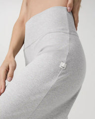 Halo Easy Wideleg Pant | Pale Grey Heather