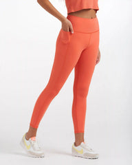 Studio Pocket Legging | Grapefruit