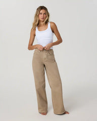 Women's Vuori Vintage Wideleg Jean | Sandy Taupe Denim