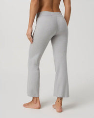 Halo Slim Flare Ankle Pant | Pale Grey Heather