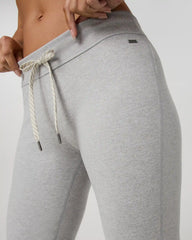 Halo Slim Flare Ankle Pant | Pale Grey Heather