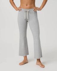 Halo Slim Flare Ankle Pant | Pale Grey Heather