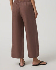 Trestles Twill Crop Wideleg Pant | Sable