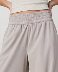 Villa Pinstripe Wideleg - Long | Suede Pinstripe