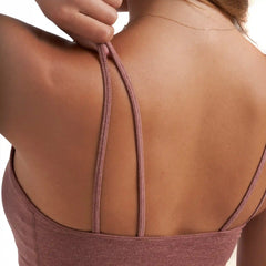Halo Performance Crop | Light Terracotta Heather