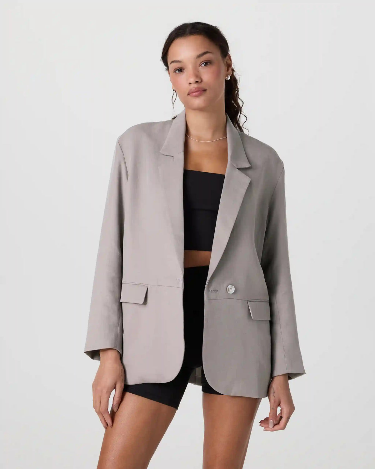 Trestles Twill Blazer | Pebble