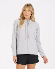 Womens Outdoor Trainer Shell | Platinum Linen Texture