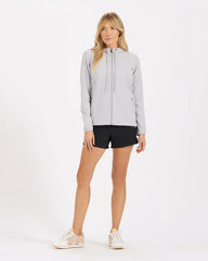 Womens Outdoor Trainer Shell | Platinum Linen Texture