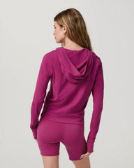 Vuori AllTheFeels™ Mini Full Zip Hoodie | Dragonfruit