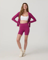 Vuori AllTheFeels™ Mini Full Zip Hoodie | Dragonfruit