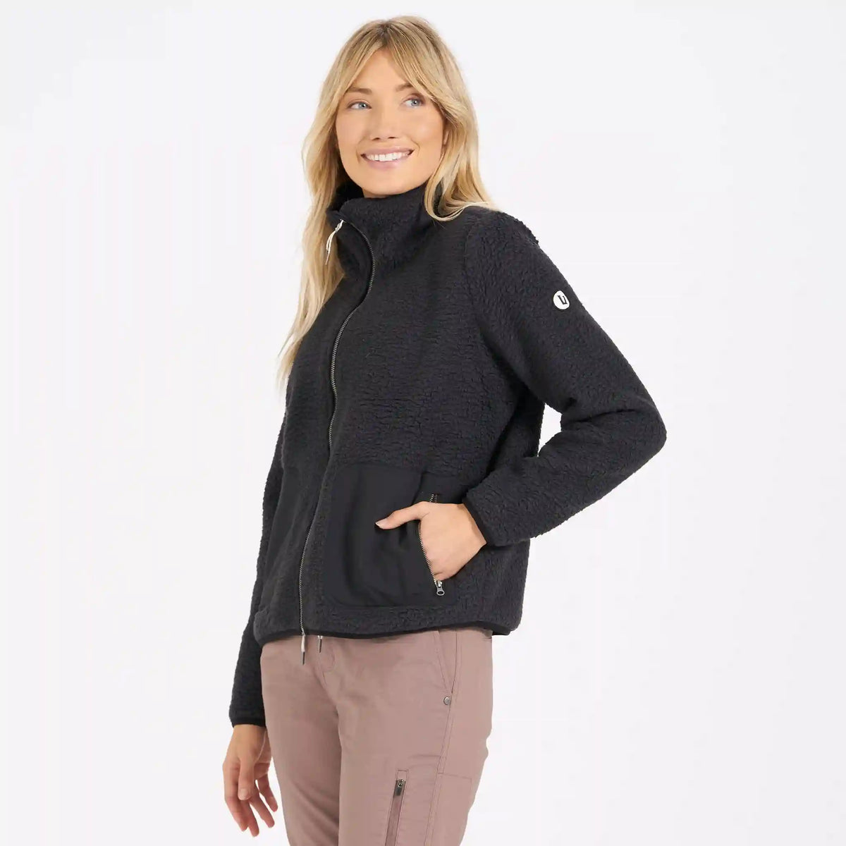 Womens Alpine Sherpa Jacket | Black
