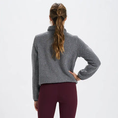 Womens Alpine Sherpa Jacket | Heather Grey