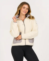 Womens Alpine Sherpa Jacket | Natural