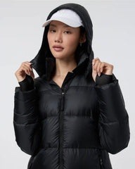 Women's Coordinate Long Down Jacket | Black