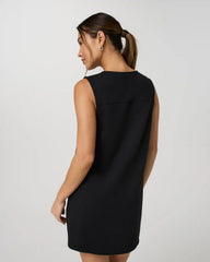 Heavyweight Cotton Easy Dress | Black