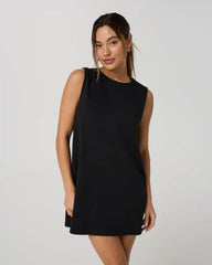 Heavyweight Cotton Easy Dress | Black