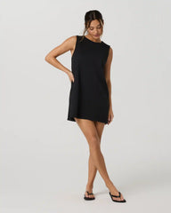 Heavyweight Cotton Easy Dress | Black