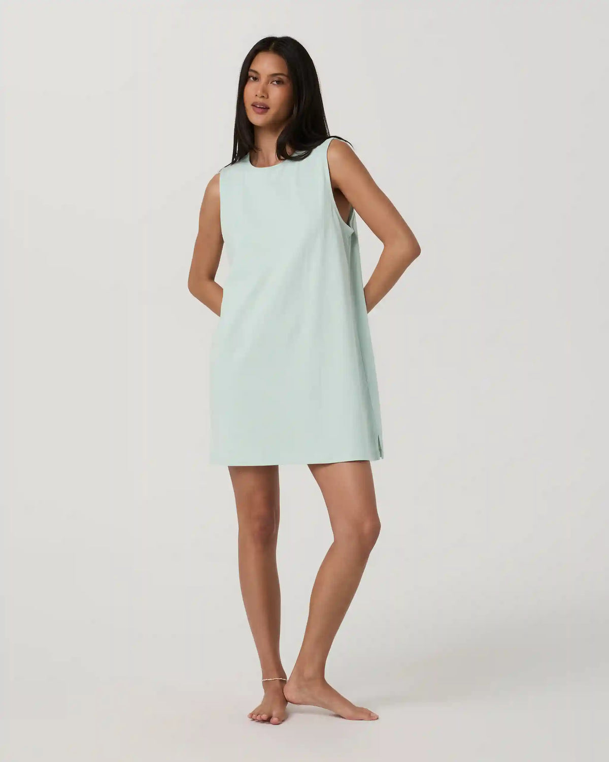 Heavyweight Cotton Easy Dress | Seaside