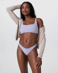 Classic Plaid Bikini Bottom | Lavender Mist