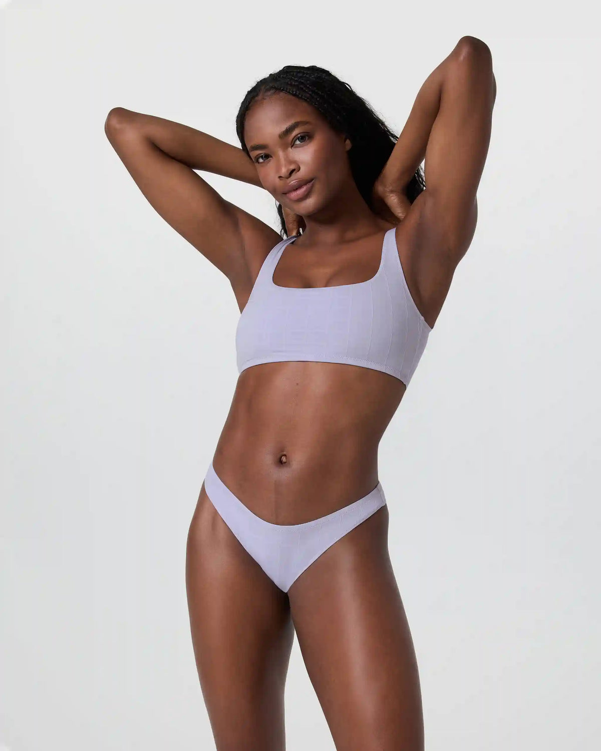 Classic Plaid Bikini Bottom | Lavender Mist