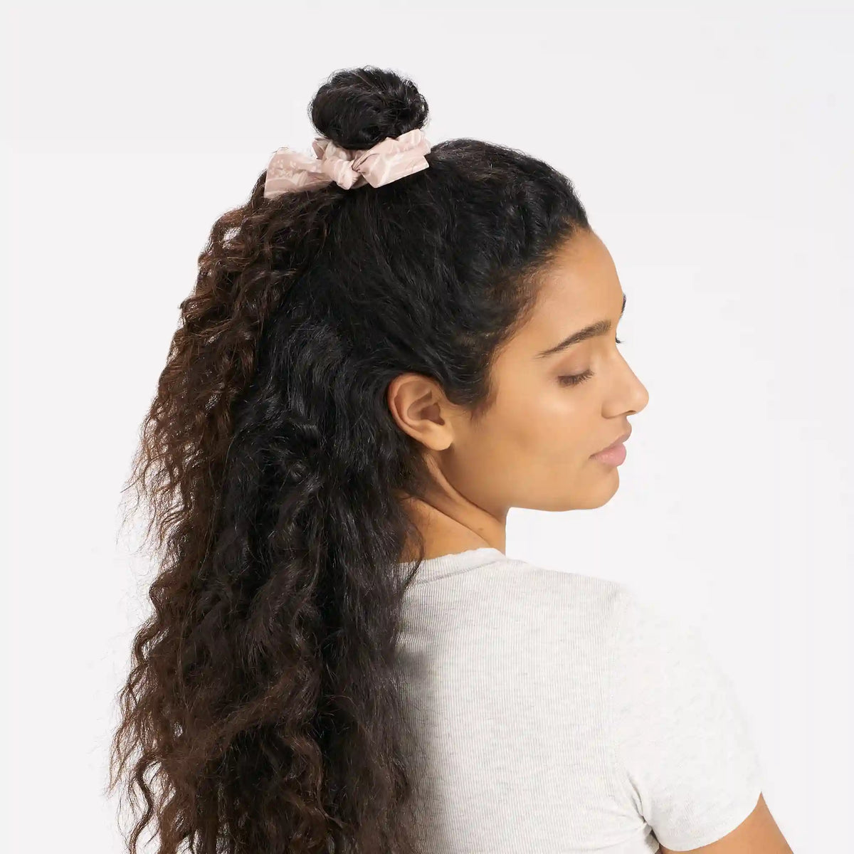 Tie Scrunchy | Pink Salt Rainforest