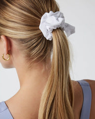 Tie Scrunchy | White