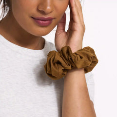 Halo Oversized Scrunchy | Caramel Heather
