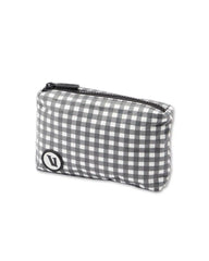 ALOHA-Mini Pouch | Charcoal Gingham