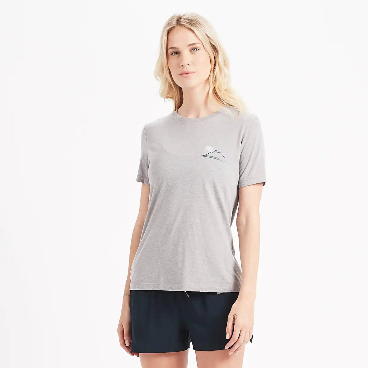 Sunset Watercolor Tee | Heather Grey