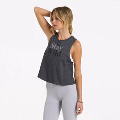 Stay Wild Tank | Charcoal Heather